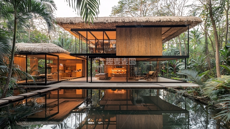 高清大图下载【趣麦麦图】现代热带风格别墅