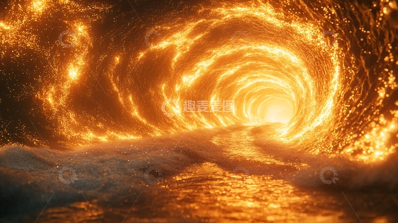 高清大图下载【趣麦麦图】火焰漩涡