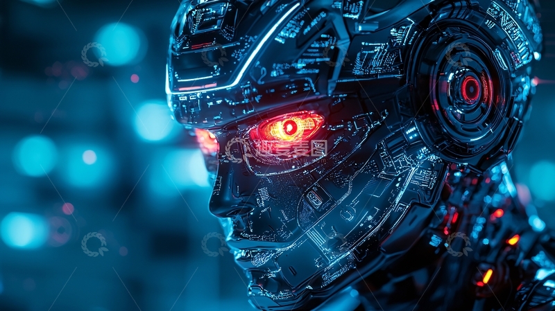 高清大图下载【趣麦麦图】未来科技感机器人