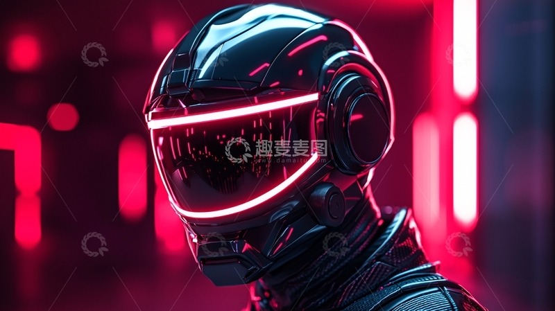 高清大图下载【趣麦麦图】未来科技感头盔