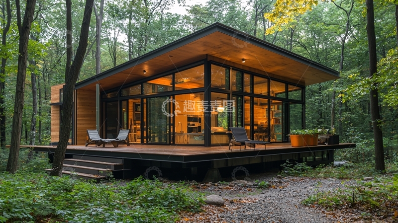 高清大图下载【趣麦麦图】森林木屋13