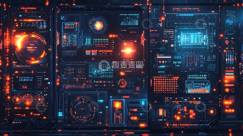 高清大图下载【趣麦麦图】科技感炫酷界面