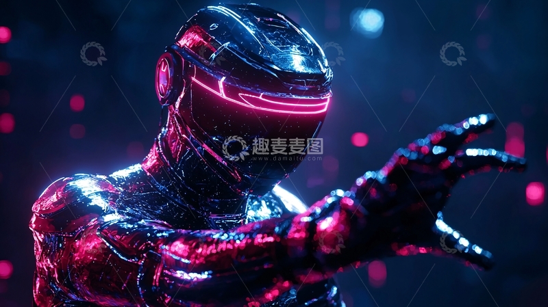 高清大图下载【趣麦麦图】未来科技战士