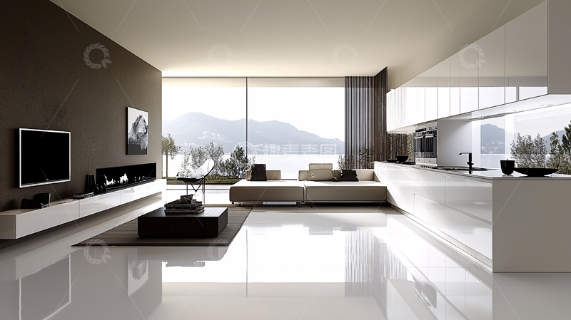 高清大图下载【趣麦麦图】现代简约风格客厅73