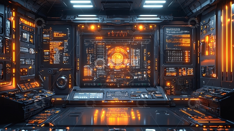 未来科技控制室