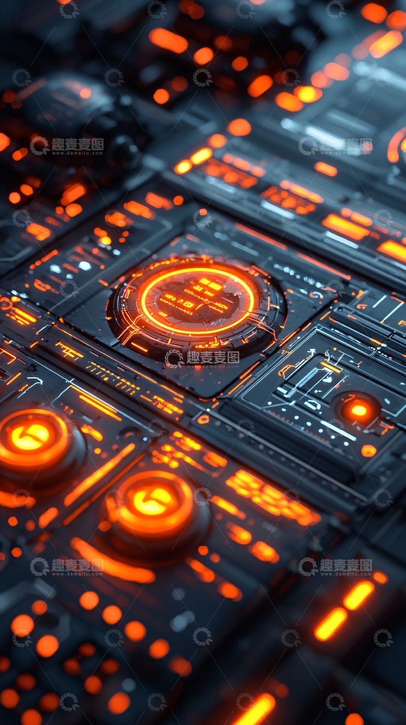 高清大图下载【趣麦麦图】未来科技感电路板