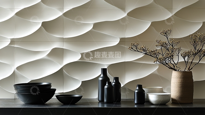 高清大图下载【趣麦麦图】抽象肌理背景墙