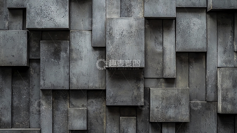 高清大图下载【趣麦麦图】灰色几何块