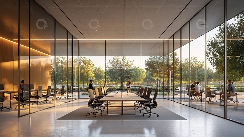 高清大图下载【趣麦麦图】现代简约会议室设计