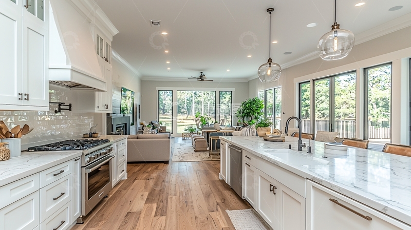 高清大图下载【趣麦麦图】现代简约开放式厨房