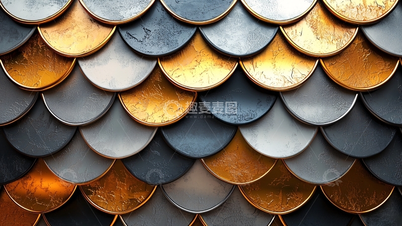 高清大图下载【趣麦麦图】金属鳞片纹理