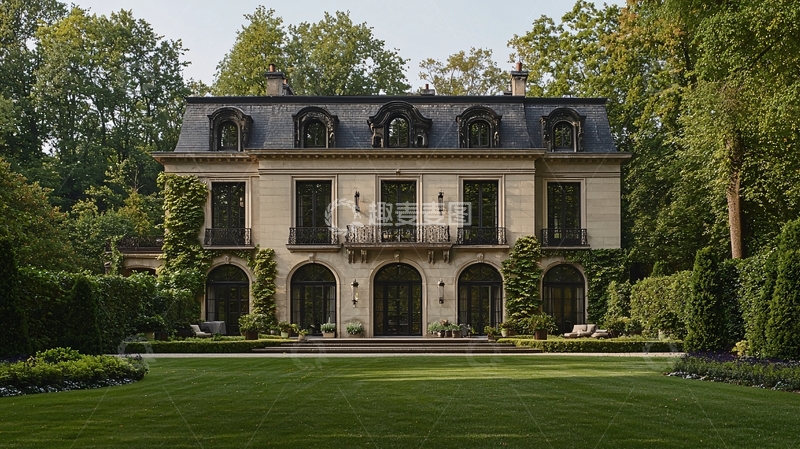 高清大图下载【趣麦麦图】法式乡村别墅