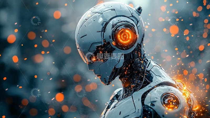 高清大图下载【趣麦麦图】未来感机器人