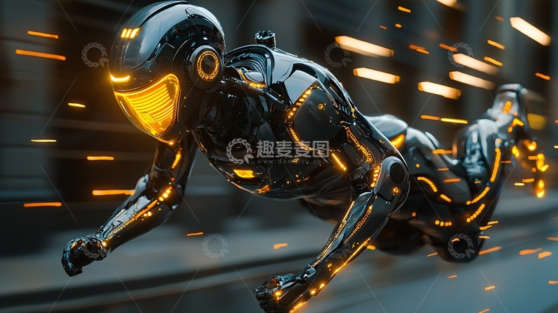 高清大图下载【趣麦麦图】未来科技感机器人