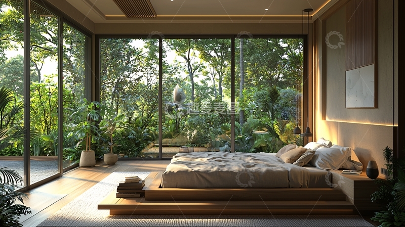 高清大图下载【趣麦麦图】现代简约卧室102