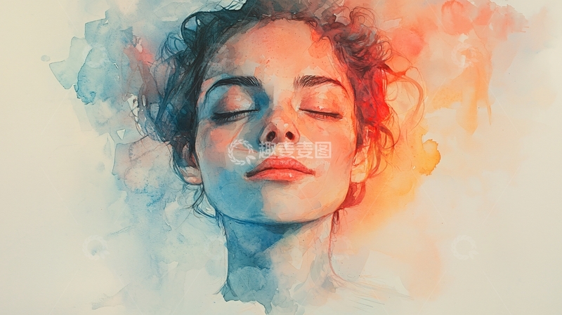 高清大图下载【趣麦麦图】水彩画