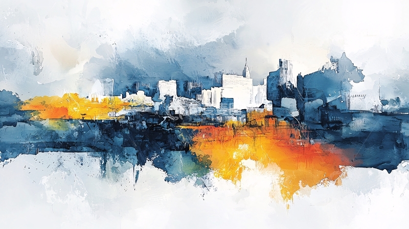 高清大图下载【趣麦麦图】抽象水彩画