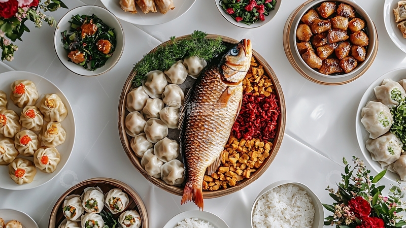 高清大图下载【趣麦麦图】中式宴席菜肴