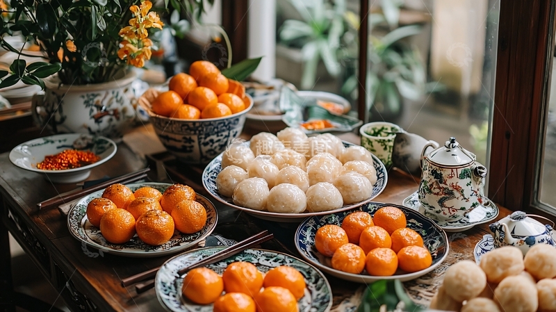 高清大图下载【趣麦麦图】中式茶点