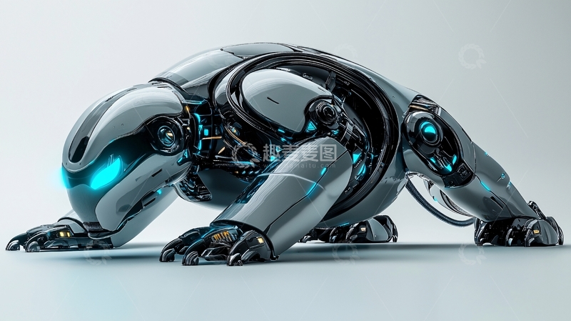 高清大图下载【趣麦麦图】未来科技感机械宠物