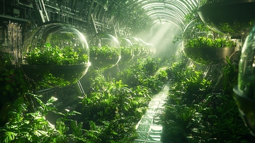 未来感植物生长室