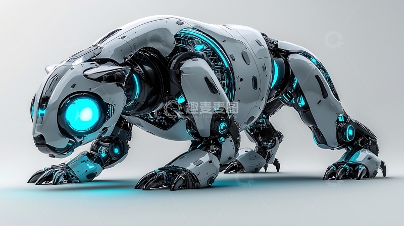 高清大图下载【趣麦麦图】机械豹