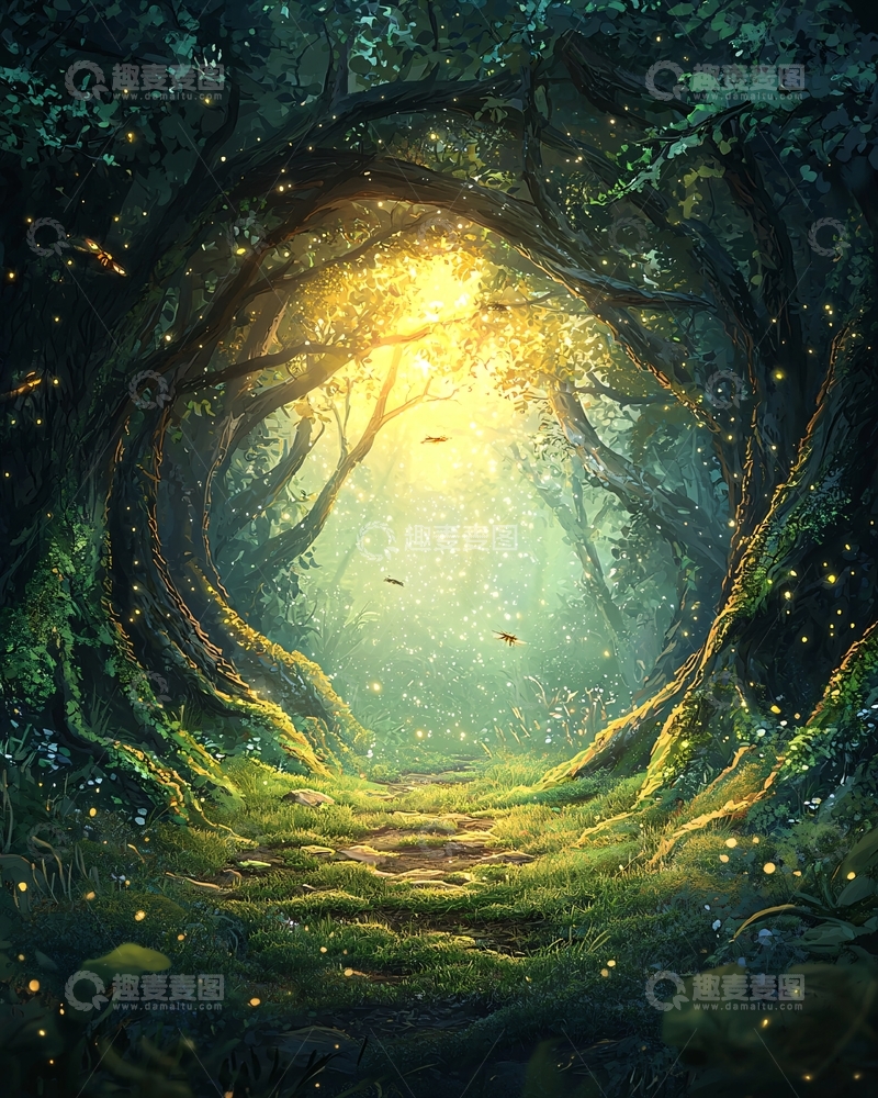 高清大图下载【趣麦麦图】神秘森林小路