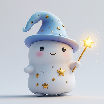 可爱的小魔法师