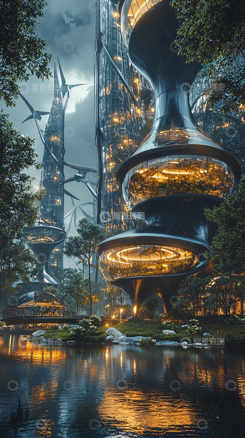 高清大图下载【趣麦麦图】未来城市