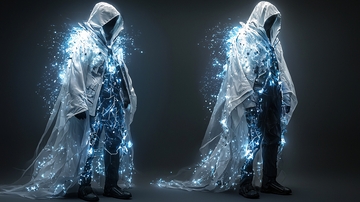 发光斗篷神秘人物