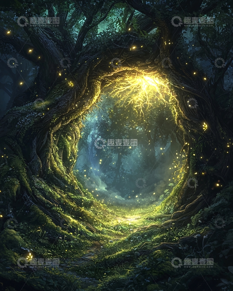 高清大图下载【趣麦麦图】梦幻森林