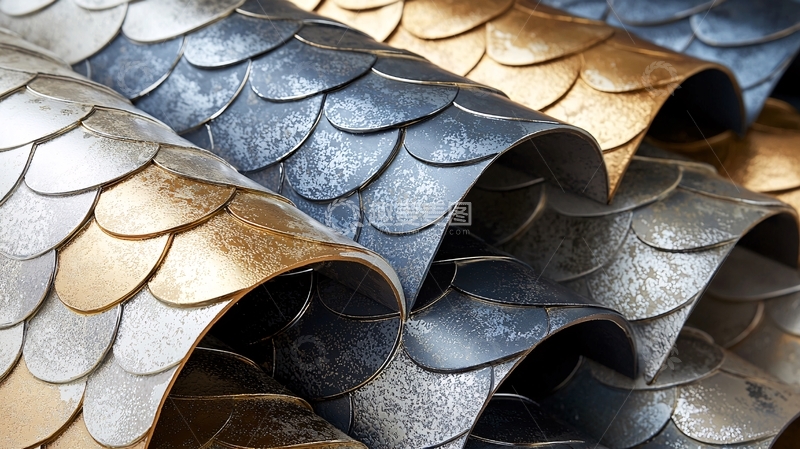 高清大图下载【趣麦麦图】鱼鳞状材料