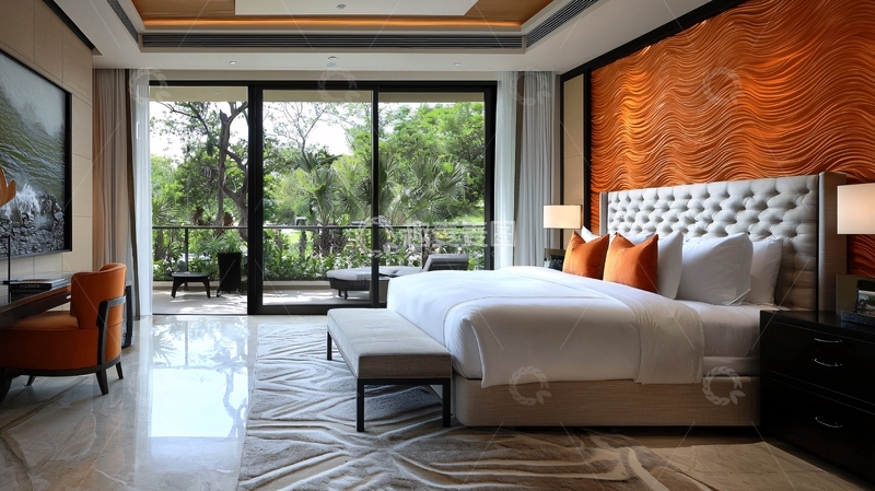 高清大图下载【趣麦麦图】豪华酒店套房卧室