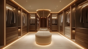 豪华步入式衣帽间