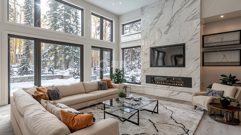 高清大图下载【趣麦麦图】现代简约客厅