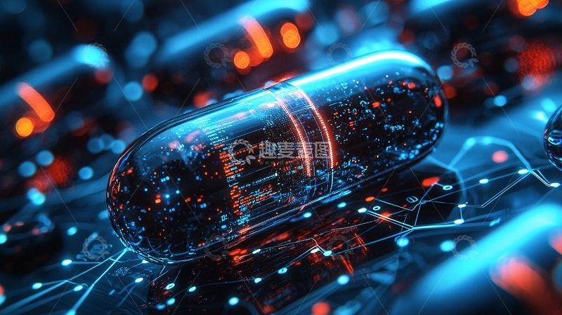 高清大图下载【趣麦麦图】科技感透明胶囊