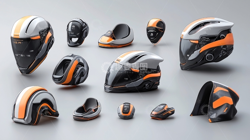高清大图下载【趣麦麦图】未来科技感头盔