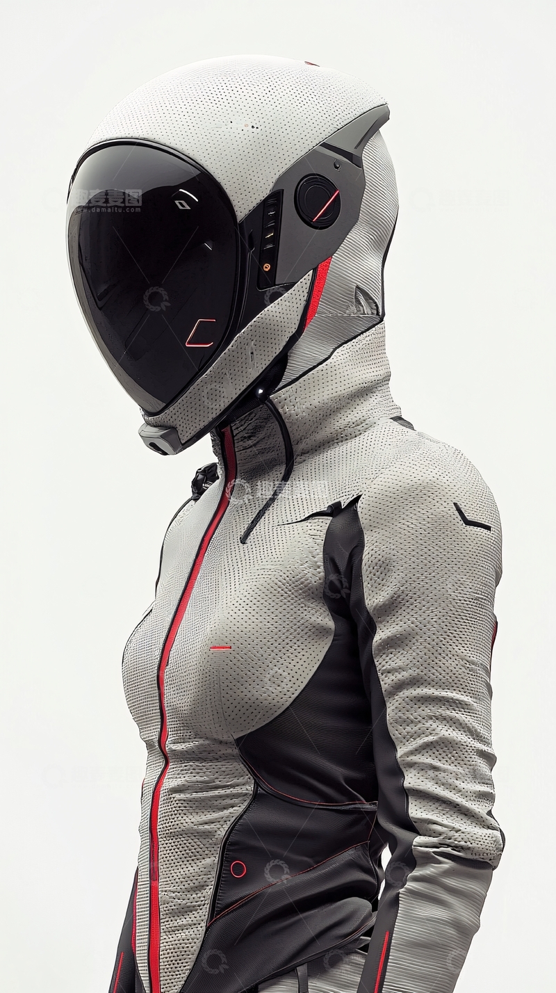 高清大图下载【趣麦麦图】未来科技女战士