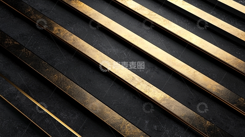 高清大图下载【趣麦麦图】金色线条7