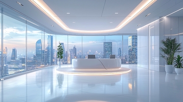 现代化办公大楼景观