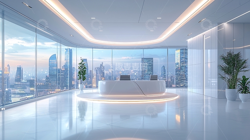 高清大图下载【趣麦麦图】现代化办公大楼景观