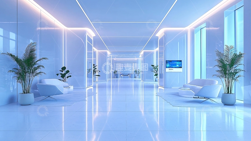 高清大图下载【趣麦麦图】未来科技感走廊