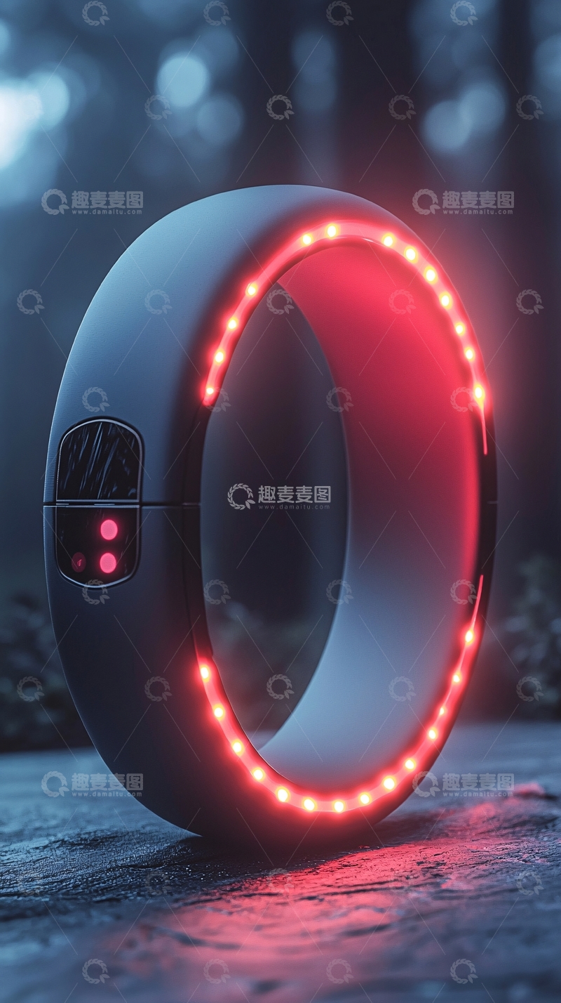 高清大图下载【趣麦麦图】科技感十足的环形智能设备