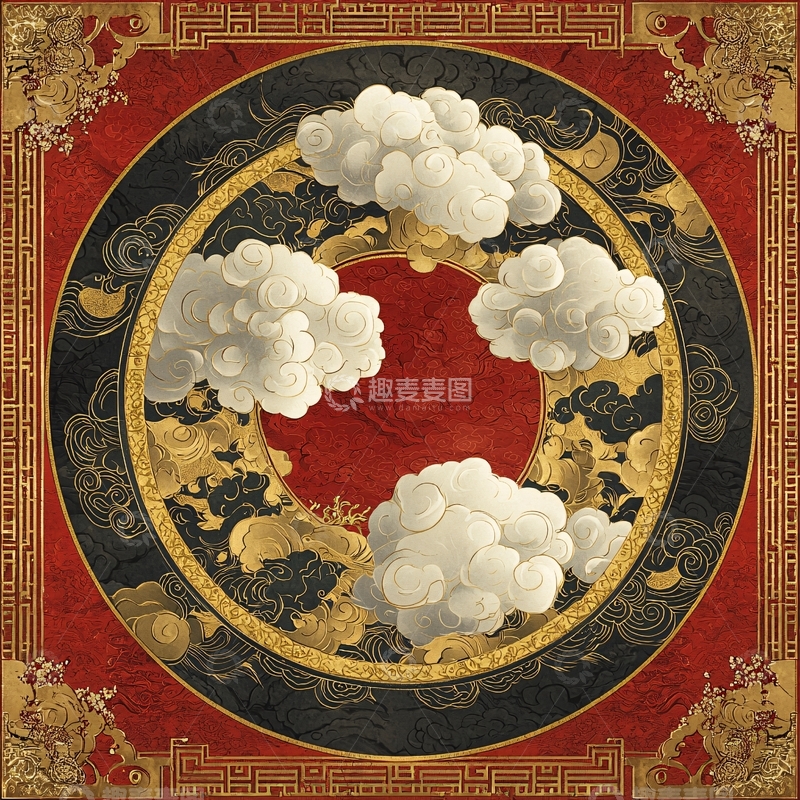 高清大图下载【趣麦麦图】祥云纹样