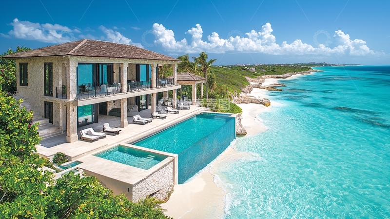 高清大图下载【趣麦麦图】海边别墅