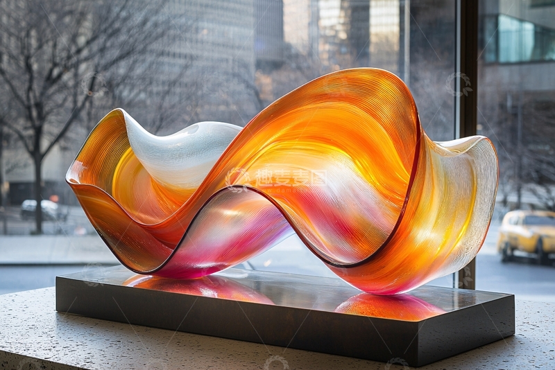 高清大图下载【趣麦麦图】抽象玻璃雕塑