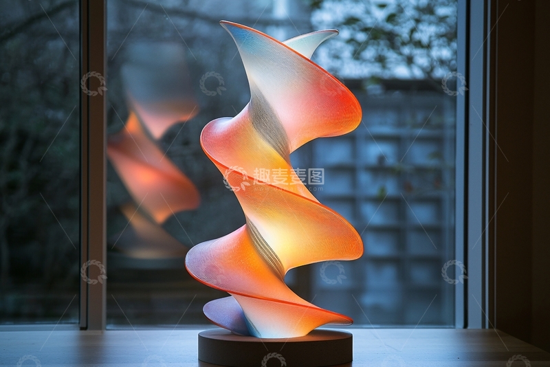 高清大图下载【趣麦麦图】抽象艺术台灯