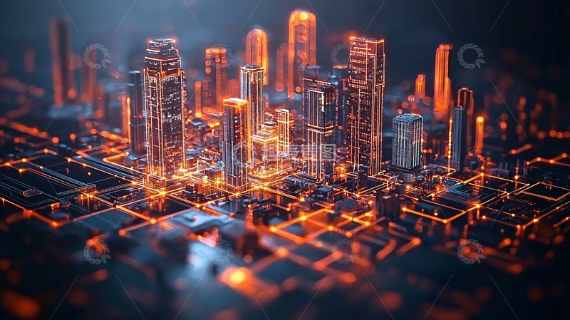 高清大图下载【趣麦麦图】未来科技感城市