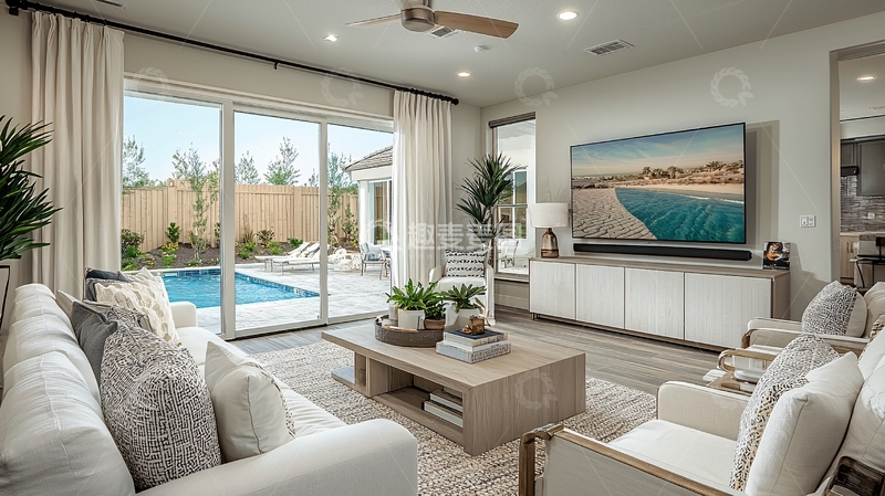 高清大图下载【趣麦麦图】现代简约客厅