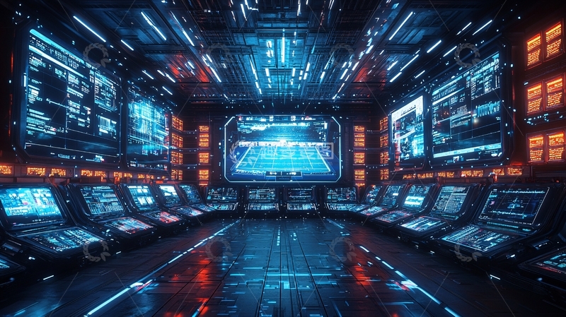 高清大图下载【趣麦麦图】未来科技控制室